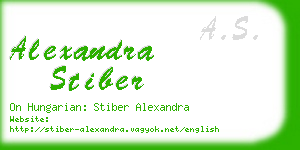 alexandra stiber business card